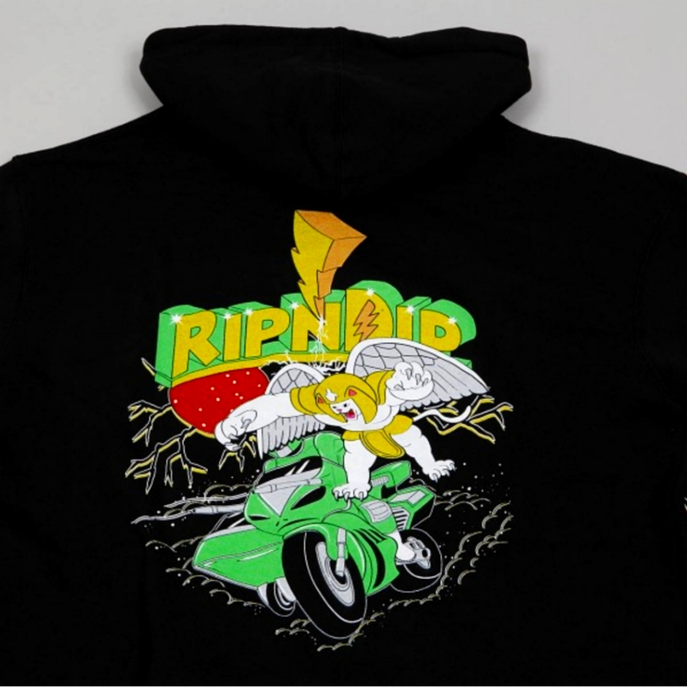 RIPNDIP Mind Blown Black Hoodie Size Medium